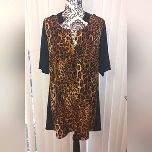 Animal print tunic Blouse
